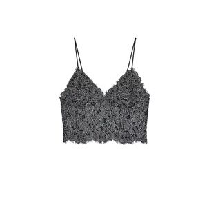 Embroidered Crop Top